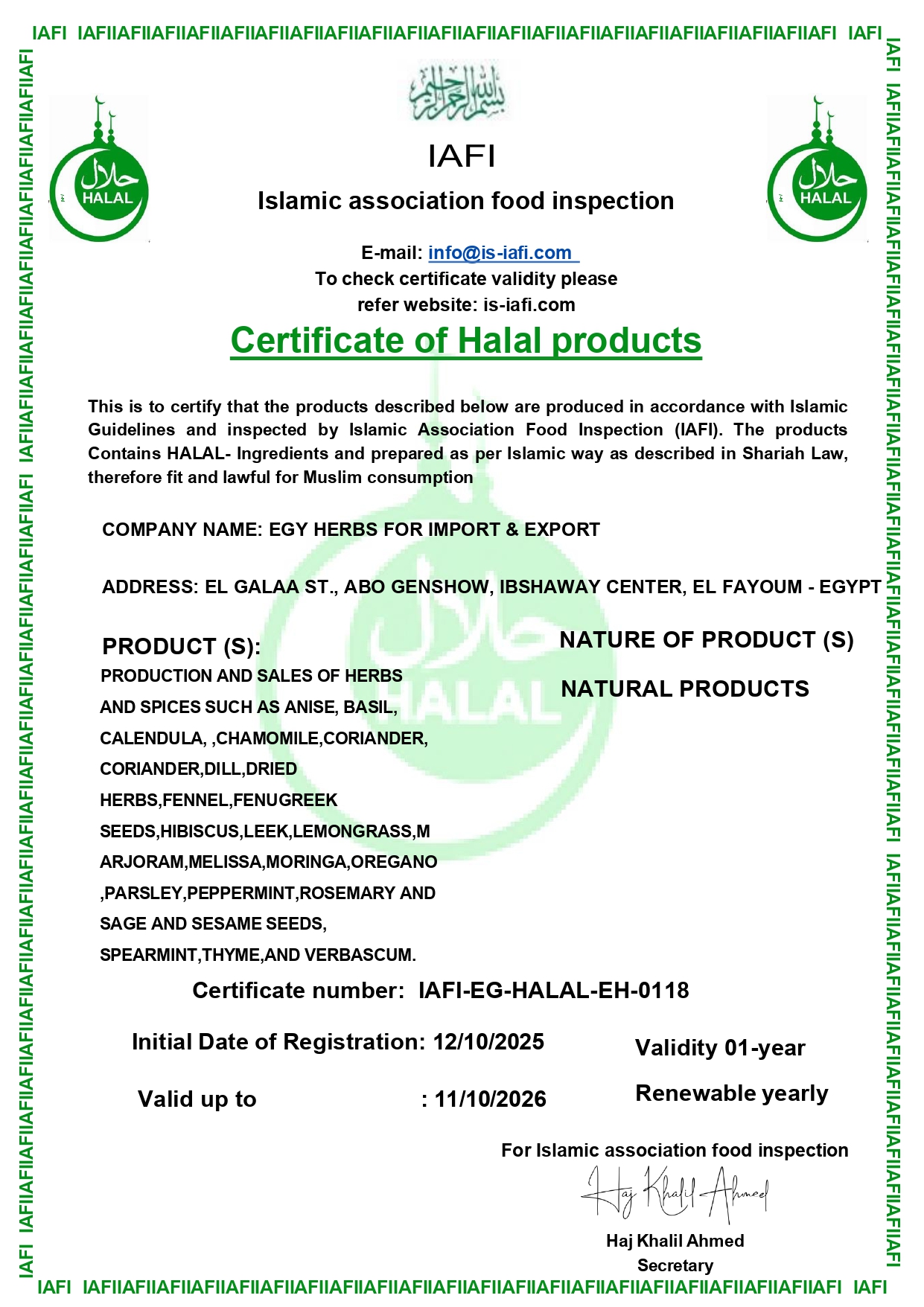 certification